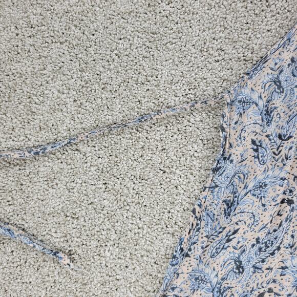 Don't Ask Why Tank Top Womens S Paisley Side Tied Closure Boat Neck Sleeveless‎ - Picture 11 of 12